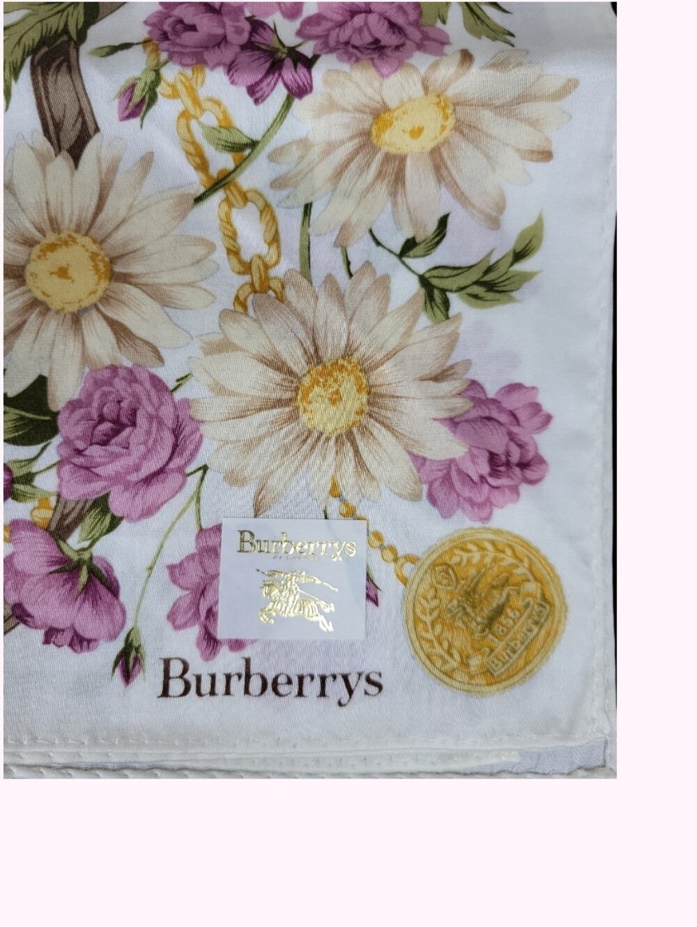 Burberrys Silk Handkerchief